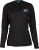 Klim Solstice -1.0,  functional shirt longsleeve women,  color: Black,  size: XL