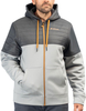 Klim Tamarack,  zip hoodie,  color: Light Grey/Dark Grey,  size: L