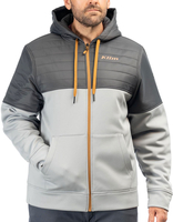Klim Tamarack,  zip hoodie,  color: Light Grey/Dark Grey,  size: M