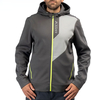 Klim The Hill Climber,  zip hoodie,  color: Dark Grey/Light Grey/Neon-Yellow,  size: L