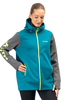 Klim Visita Long,  zip hoodie women,  color: Petrol/Dark Grey,  size: L