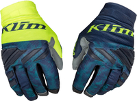 Klim XC Lite,  gloves,  color: Dark Blue/Neon-Yellow/Petrol,  size: 3XL