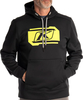 Klim Zone,  hoodie,  color: Black/Neon-Yellow,  size: XXL