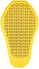 Knox Micro-lock Compact 500/501,  back protector insert Level 2,  color: Yellow,  size: 540x320 mm