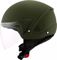 KYT Cougar Plain Army,  jet helmet