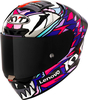 KYT KX-1 Race GP Bastianini Replica 2023,  full face helmet,  color: Black/White/Pink/Purple,  size: L