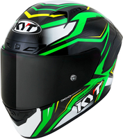 KYT NZ-Race Carbon Stride,  full face helmet,  color: Green/White/Black,  size: M