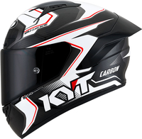 KYT NZ-Race Competition Carbon,  full face helmet,  color: White/Black,  size: M