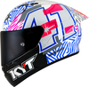 KYT NZ-Race Espargaro Replica 2022,  integral helmet,  color: White/Pink/Blue/Grey,  size: XS
