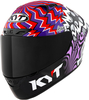 KYT NZ-Race Savadori Replica,  full face helmet,  color: Black/White/Red/Purple,  size: S
