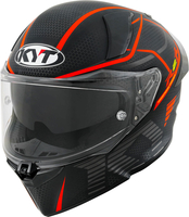 KYT R2R Concept,  full face helmet,  color: Matt Black/Grey/Red,  size: M