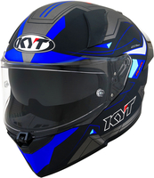 KYT R2R LED,  full face helmet,  color: Matt Black/Grey/Blue,  size: XXL
