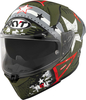 KYT R2R MAX Assault,  full face helmet,  color: Matt Dark Green/Grey/White,  size: M