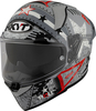 KYT R2R MAX Assault,  full face helmet,  color: Matt Grey/White/Red,  size: XXL