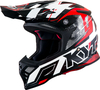 KYT Skyhawk Digger,  motocross helmet,  color: Black/White/Red,  size: XL