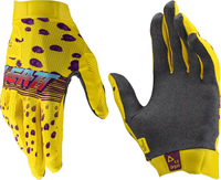 Leatt 1.5 GripR Cheetah,  gloves,  color: Yellow/Violet/Red/Turquoise,  size: L