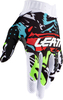 Leatt 1.5 GripR Zebra S23,  gloves,  color: Black/White/Red/Neon-Yellow,  size: XL