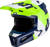 Leatt 2.5 Lime S23,  cross helmet,  color: Neon-Green/Dark Blue/White,  size: XS