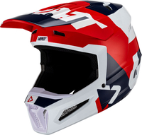 Leatt 2.5 Royal S23,  cross helmet,  color: Red/White/Dark Blue,  size: S