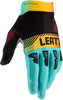 Leatt 2.5 X-Flow S23,  gloves,  color: Turquoise/Yellow/Red,  size: M
