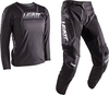 Leatt 3.5 Black,  set jersey/textile pants kids,  color: Black/Grey,  size: XL