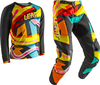Leatt 3.5 Carnival,  set jersey/textile pants kids,  color: Yellow/Turquoise/Black/Red/Orange,  size: XXS