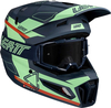 Leatt 3.5 Matcha,  motocross helmet,  color: Green/Blue/Red,  size: L