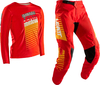 Leatt 3.5 Red,  set jersey/textile pants kids,  color: Red/Orange/Black,  size: L
