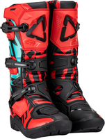Leatt 3.5 S23,  boots kids,  color: Red/Black/Turquoise,  size: 3 US