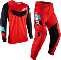 Leatt 3.5 S23,  set textile pants/jersey,  color: Red/Black/Turquoise,  size: S