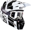 Leatt 3.5 S24,  cross helmet,  color: Black/White,  size: S