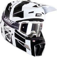 Leatt 3.5 S24,  cross helmet,  color: Black/White,  size: S