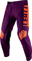 Leatt 4.5 Indigo S23,  textile pants,  color: Violet/Orange,  size: S