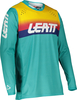 Leatt 4.5 Lite Aqua S22,  jersey,  color: Turquoise Yellow/Red/Dark Blue,  size: S