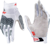Leatt 4.5 Lite S24 Forge,  gloves,  color: White/Grey/Red,  size: M