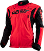 Leatt 4.5 Lite,  textile jacket waterproof,  color: Red/Black,  size: XXL