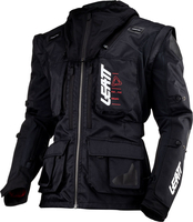 Leatt 5.5 Enduro,  textile jacket,  color: Black,  size: XL