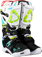 Leatt 5.5 FlexLock S23,  boots,  color: Black/White/Turquoise/Green,  size: US 11