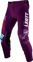 Leatt 5.5 I.K.S. Indigo S23,  textile pants,  color: Violet/Turquoise/Yellow,  size: XL