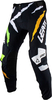 Leatt 5.5 I.K.S. Tiger S23,  textile pants,  color: White/Black/Orange/Neon-Green,  size: S