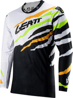 Leatt 5.5 UltraWeld S23,  Jersey,  color: White/Black/Orange/Neon-Green,  size: XL