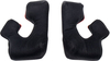 Leatt 7.5,  cheek pads,  color: Black,  size: 40 mm