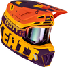 Leatt 7.5 Indigo S23,  cross helmet,  color: Yellow/Orange/Violet,  size: M