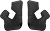 Leatt 8.5,  9.5,  cheek pads,  color: Black,  size: 40 mm
