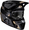 Leatt 8.5 Camo,  motocross helmet,  color: Black/Grey/Gold,  size: L