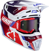 Leatt 8.5 Sunburn,  motocross helmet,  color: Red/White/Purple,  size: XL