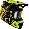 Leatt 8.5 Tiger S23,  cross helmet,  color: Black/Yellow/Orange,  size: M