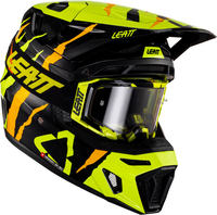Leatt 8.5 Tiger S23,  cross helmet,  color: Black/Yellow/Orange,  size: M