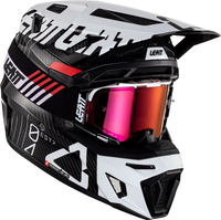 Leatt 9.5 Carbon S23,  cross helmet,  color: Black/White,  size: XL