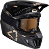 Leatt 9.5 Carbon-White,  motocross helmet,  color: Black/Gold,  size: XL